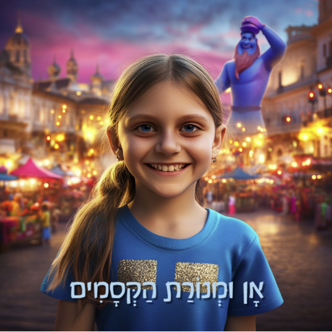 ספר ילדים מותאם אישית בנושא מנורת הקסמים